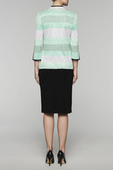 Inverted Notch Collar Jacket Color Herb/Black/White/Cloud