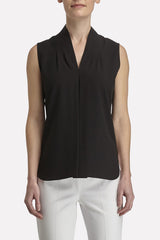 Relaxed V-Neck Top Color Black