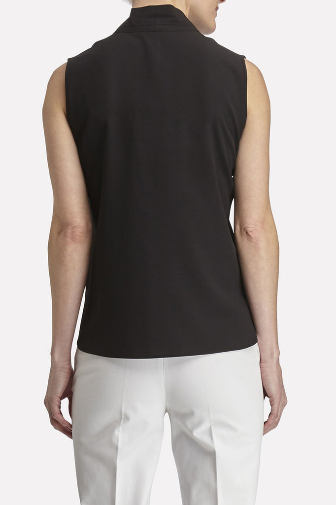 Relaxed V-Neck Top Color Black