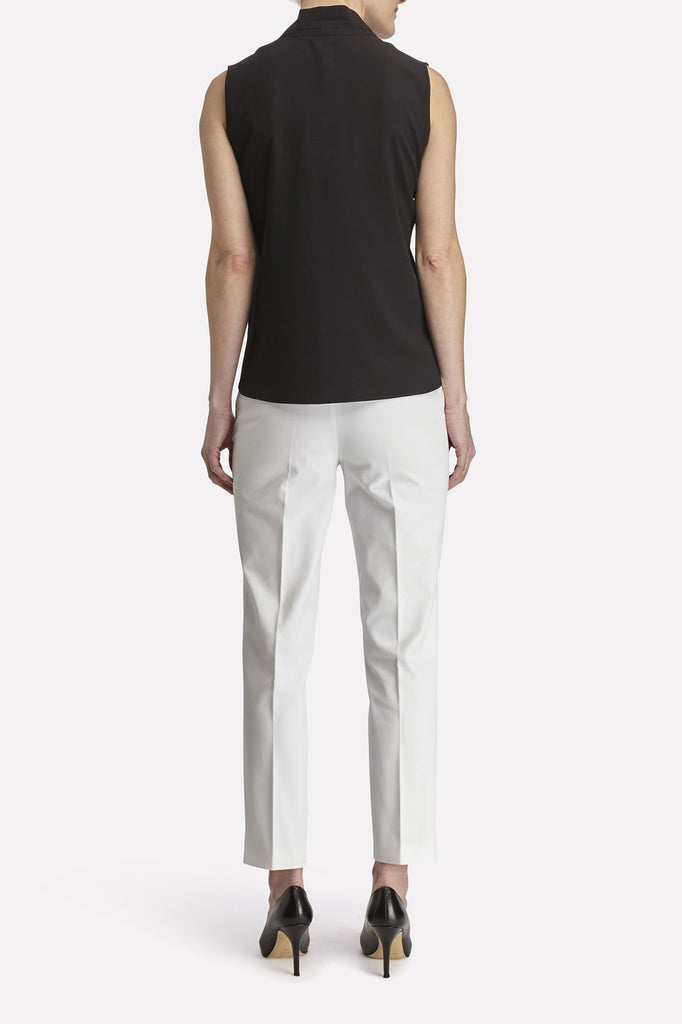 Relaxed V-Neck Top Color Black