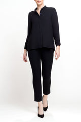 Side-Zip Woven Pant Color Black