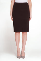 Coffee 25" Straight Skirt