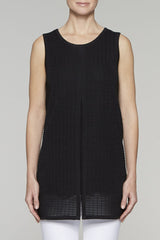 Cage Knit Tank Dress Color Black