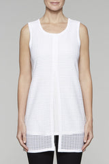 Cage Knit Tank Dress Color White