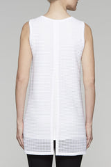 Cage Knit Tank Dress Color White